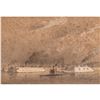 Image 2 : 1860s Union + Confederate Ironclads Civil War Original Art Chalk on Board Drawing