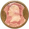 Image 1 : 1862 Civil War Encased Postage Stamp Currency 3¢, NORTH AMERICAN LIFE INSURANCE Straight INSURANCE