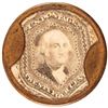 Image 1 : 1862 Civil War Encased Postage Stamp Emergency Currency 24¢ J. GAULT Plain Frame