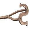 Image 2 : 17th /18th Century Branding Iron for Slaves with 2.2 in tall S shaped Stamp Head