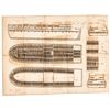Image 1 : 1808 Published, Kneass Engraved, Illustration Plan and Sections of a Slave Ship