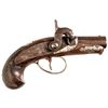 Image 1 : c 1863 DERRINGER, PHILADELPHIA Pocket Pistol Made for A. J. Plate, San Francisco