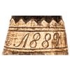 Image 3 : 1889-Dated Uniquely Designed Scrimshawed Powder Horn Signed with Engraved Maker