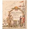 Image 3 : c. 1730 Hand-Colored Map of New England NOVA ANGLIA by Johannes Baptista Homann