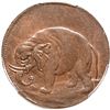 Image 1 : (c. 1694) London Elephant Token, Thick Planchet, PCGS Mint State-62 Brown