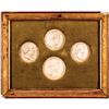 Image 1 : c. 1830 George Washington (4) French Commemorative Ceramic Uniface Medallion Set
