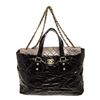 Image 1 : Chanel Black and Gold Leather Portobello Tote bag