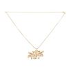 Image 2 : Chanel Gold CC Snowflake Necklace