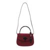 Image 1 : Gucci Burgandy Maroon Velvet Top Handle Bag