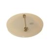 Image 2 : Chanel White Faux Pearl Mademoiselle Profile Pin Brooch