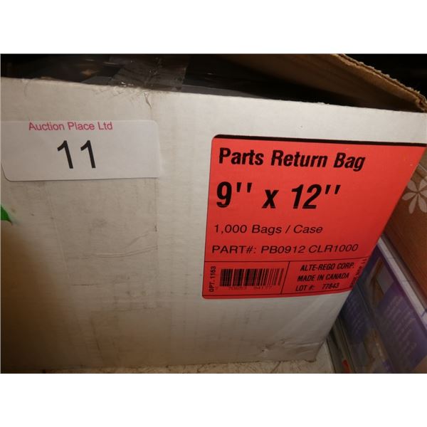 9"x12" parts return bags