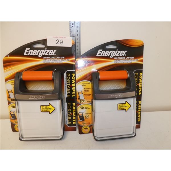 2 Energizer LED folding lanterns