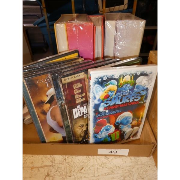 misc DVDs, photo albums