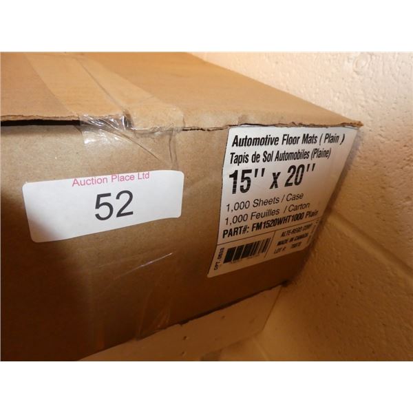 automotive floor mats 15"x20"