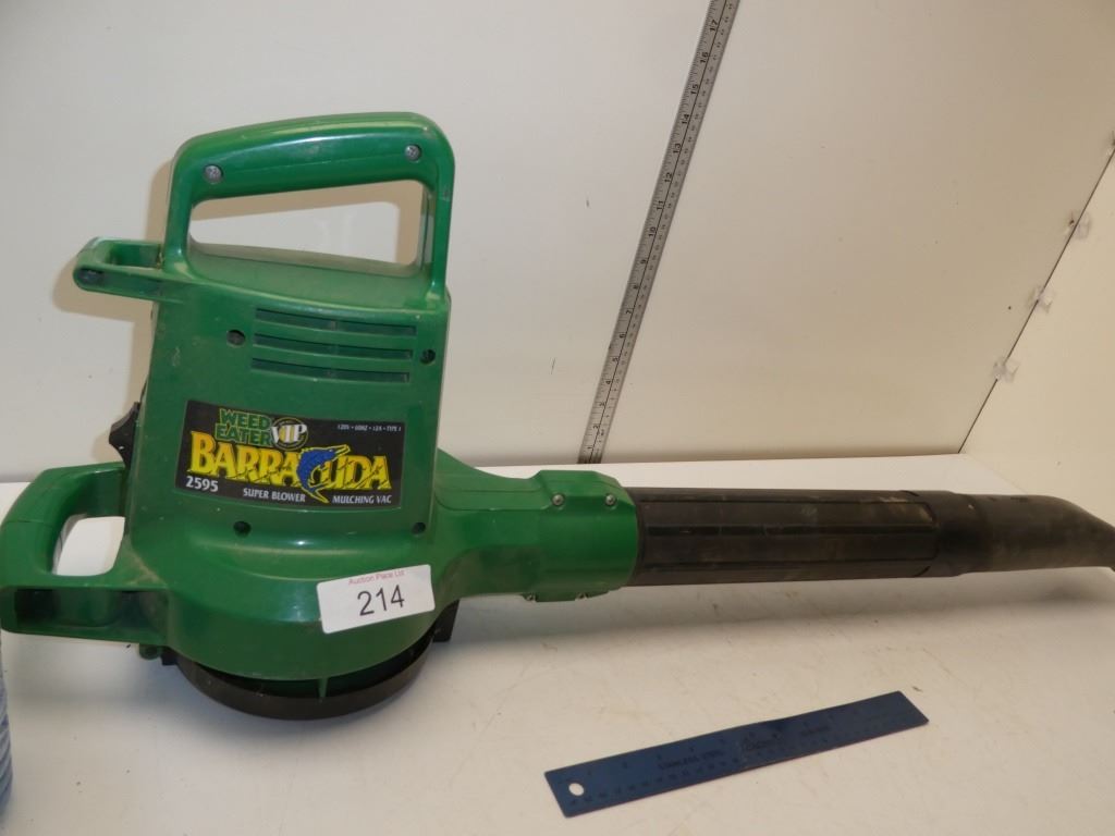 weed eater barracuda super blower mulching vac