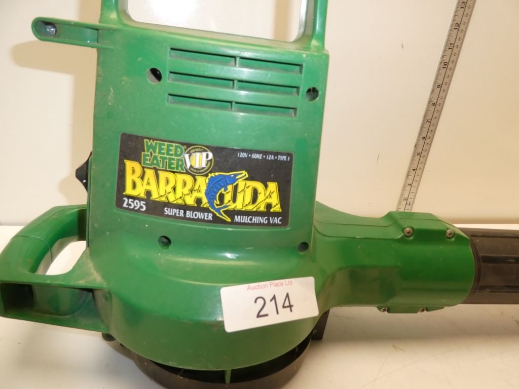 weed eater barracuda super blower mulching vac