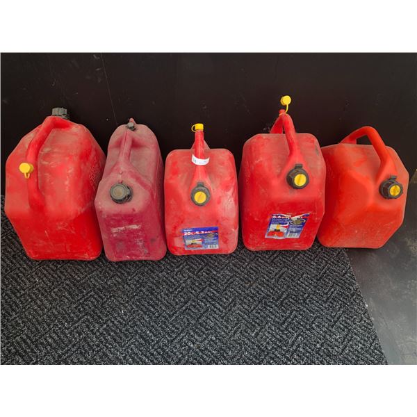 Assorted Jerry Cans x5