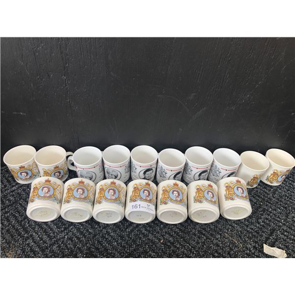 Large Collection Of Royal Family Mug Set