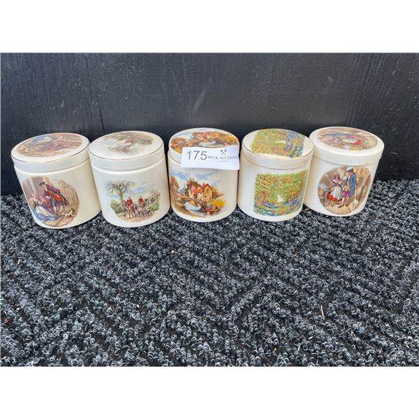 Set Of Kitchen Spice Jars