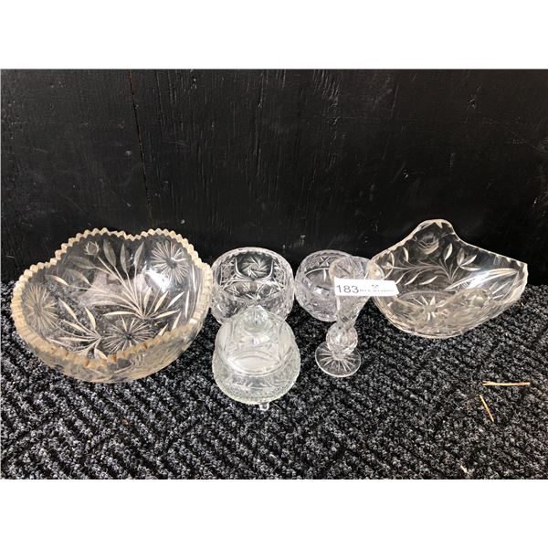 Assorted Crystal Kitchenware