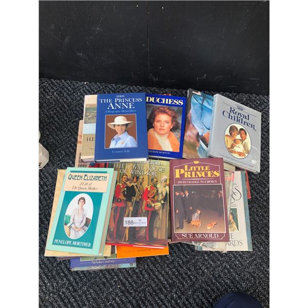 Large Collection Of Royal Family Themed Books