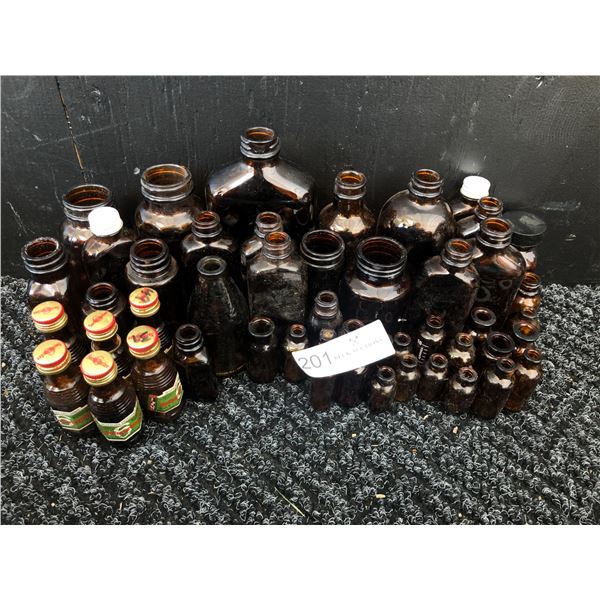 Assortment Of Antique Medicine Bottles