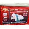 Image 2 : GOLDEN MOUNT 20' X 30' X 12' HIGH ROUND ROOF PE FABRIC BUILDING WITH 16' X 8' ROLL DOOR