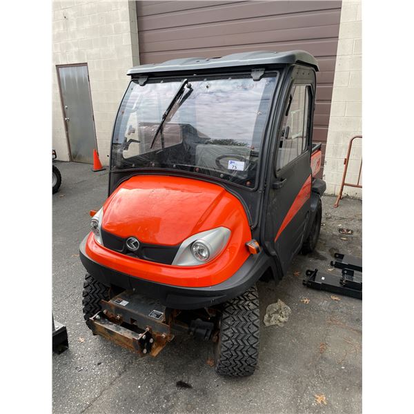 2009 KUBOTA TRUCKSTER, 2DR RTV 500, ORANGE, VIN KRTV500A91018386,