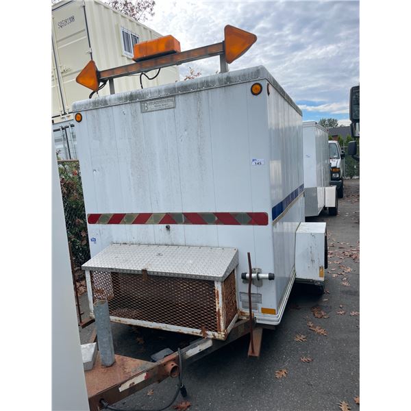 1997 INTERCONTINENTAL UBILT BOX TRAILER, WHITE, VIN 2T9DCAAA3V1065484,