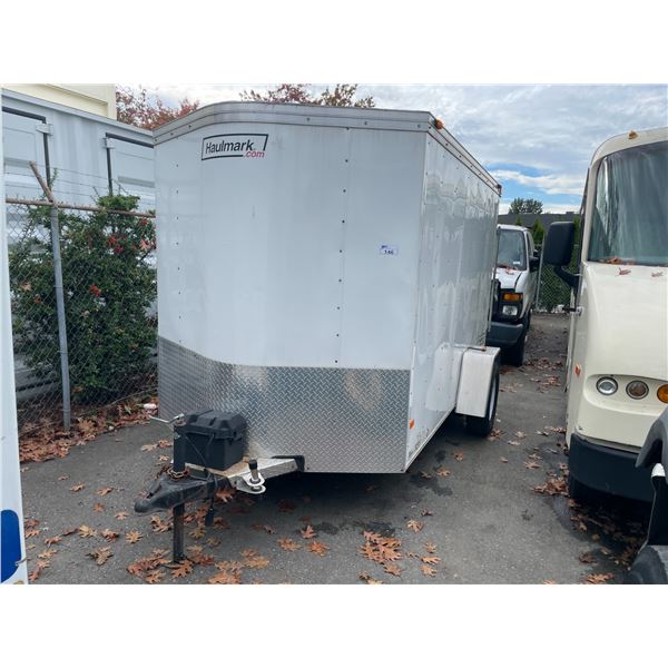 2011 HAULMARK TSV6X10DS2, TRAILER, WHITE, VIN 16HCB1010BA039343,