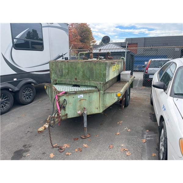 1996 BOWIE LANCER HYDRO MULCHER, TRAILER SPREADER, GREEN, VIN 50796896,