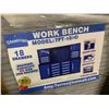 Image 2 : STEELMAN BLUE 18 DRAWER 4 DOOR WORKBENCH 67"H X 87"W X 24"D