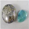 Image 1 : Labradorite Palm Stone & Blue Fluorite Crystal