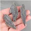 Image 1 : Set of 3 Black Kyanite Crystals - Brazil