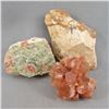 Image 1 : Set of Raw Stones - Unakite, Picture Jasper and Aragonite Crystal