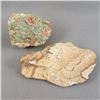 Image 2 : Set of Raw Stones - Unakite, Picture Jasper and Aragonite Crystal