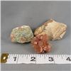 Image 4 : Set of Raw Stones - Unakite, Picture Jasper and Aragonite Crystal