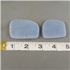 Image 3 : Set of 2 Polished Angelite Slices - Peru