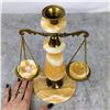 Image 2 : Vintage Onyx Stone & Brass Scale