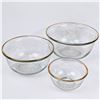 Image 1 : Set of 3 Vintage Glass Bowls