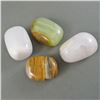 Image 2 : Set of 2 Green Calcite & 2 Pink Calcite Crystals - Turkey