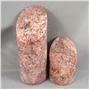 Image 1 : Set of 2 Sunstone & Smoky Quartz Cylinders - Manitoba