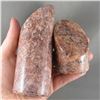 Image 2 : Set of 2 Sunstone & Smoky Quartz Cylinders - Manitoba