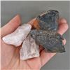 Image 1 : Set of 2 Raw Onyx & 2 Raw Kunzite Crystals - Brazil