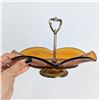 Image 2 : Vintage Amber Glass Serving Dish