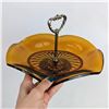 Image 3 : Vintage Amber Glass Serving Dish