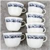 Image 1 : Set of 7 Corning Old Town Blue Mugs