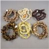 Image 2 : Set of 6 Gemstone Chip Bead Strands - Citrine, Garnet, Tiger Eye, Picture Jasper