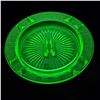 Image 1 : Uranium Glass Ashtray Hazel-Atlas 5.5"