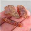 Image 1 : Set of 2 Raw Orange Kyanite Blades & A Raw Baltic Amber Specimen
